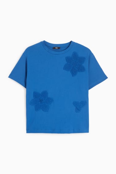 Femei - Tricou - relaxed fit - albastru închis