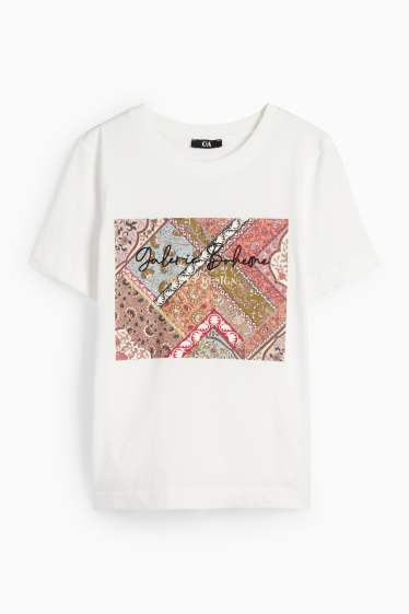 Dámské - Tričko - regular fit - bílá