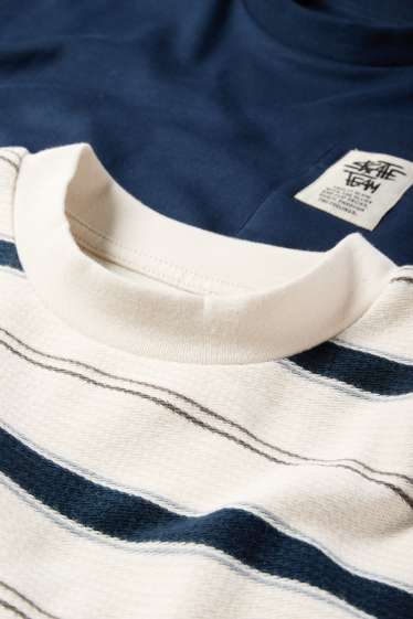 Copii - Băieți - Multipack 2 buc. - tricou cu mânecă scurtă - albastru închis