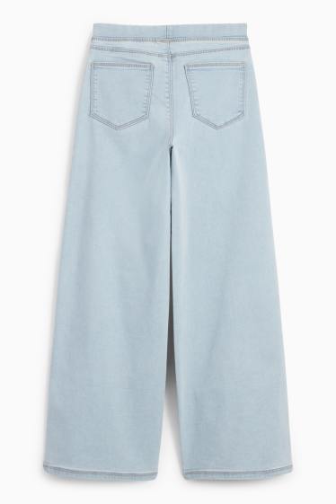 Copii - Fete - Wide leg jeans - denim-albastru deschis