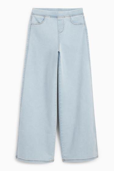 Copii - Fete - Wide leg jeans - denim-albastru deschis