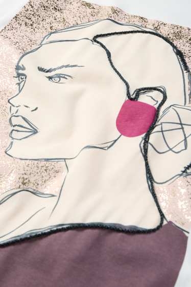 Dámské - Tričko - regular fit - bílá