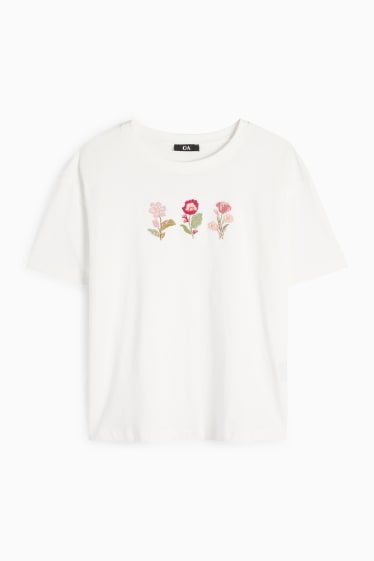 Femei - Tricou - regular fit - alb