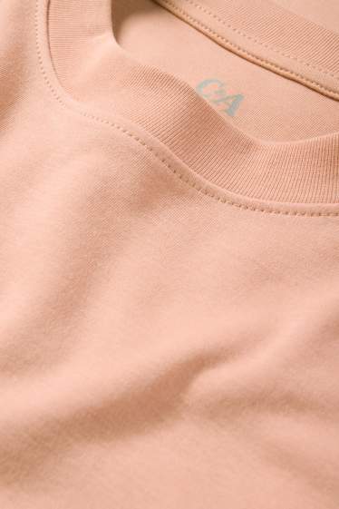 Femei - Tricou - slim fit - teracotă
