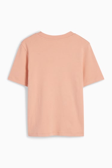 Femei - Tricou - slim fit - teracotă