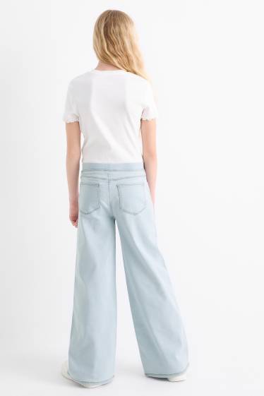 Copii - Fete - Wide leg jeans - denim-albastru deschis