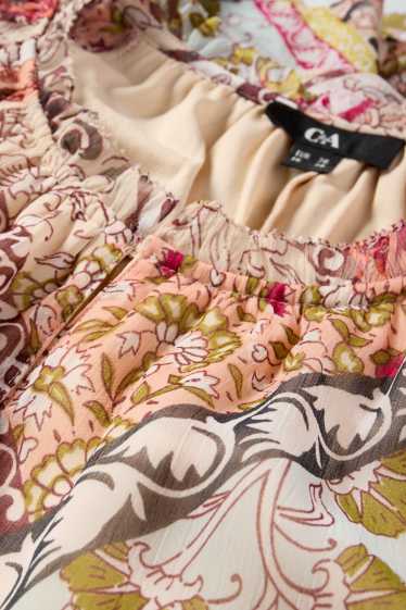 Femei - Rochie din șifon - cu model - multicolor
