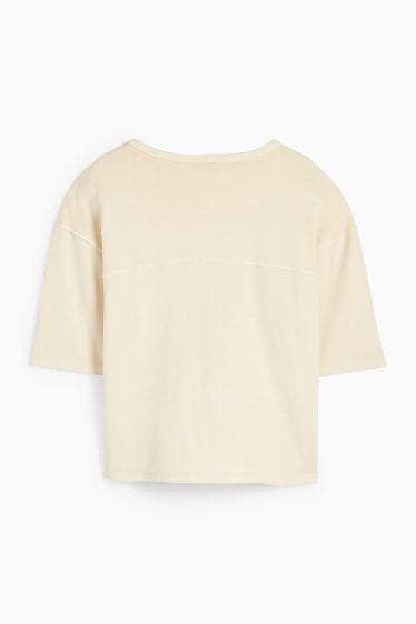 Femei - Tricou - relaxed fit - bej deschis
