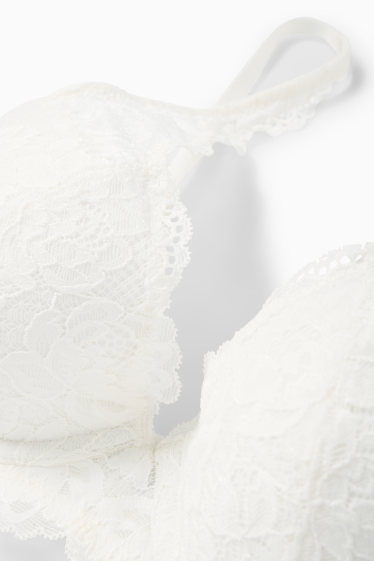 Women - Underwire bra - PLUNGE - padded - cremewhite