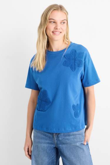 Femei - Tricou - relaxed fit - albastru închis