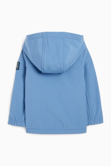 Copii - Băieți - Geacă softshell cu glugă - impermeabilă - albastru