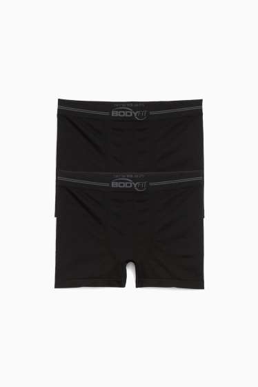Bărbați - Multipack 2 perechi - chiloți boxer - fără cusături - negru
