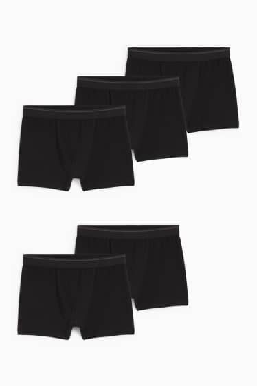 Bărbați - Multipack 5 buc. - chiloți boxer - negru