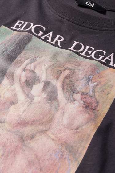 Femei - Tricou - supradimensionat - Edgar Degas - negru