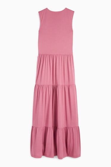 Femei - Rochie în A - roz închis