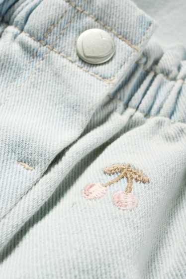 Bebeluși - fete - Cireașă - jeans bebeluși - denim-albastru deschis