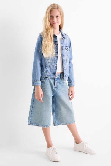 Copii - Fete - Bermude de blugi - denim-albastru deschis