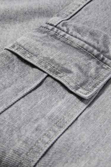Copii - Băieți - Cargo jeans - denim-gri