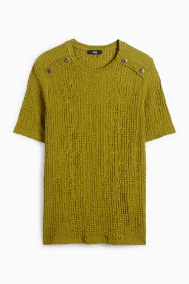 Femei - Tricou - regular fit - structurat - verde
