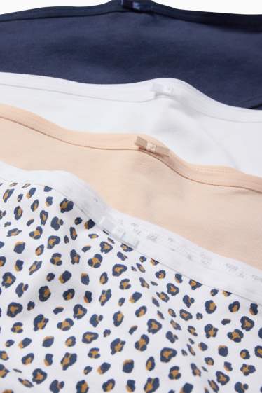 Dámské - Multipack 4 ks - kalhotky hipster - tmavomodrá