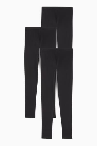 Copii - Fete - Multipack 3 perechi - colanți - negru