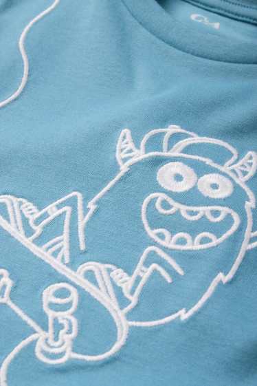 Copii - Băieți - Monstru skater - tricou cu mânecă scurtă - albastru