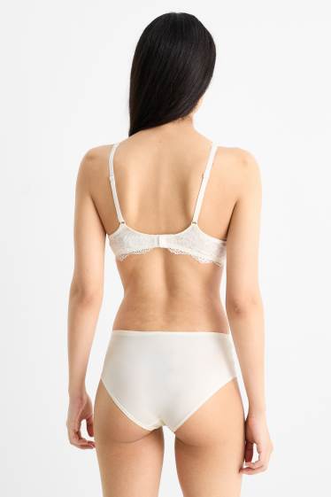 Women - Underwire bra - PLUNGE - padded - cremewhite