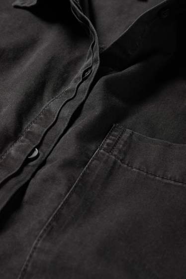 Femei - Bluză fără mâneci din denim - negru
