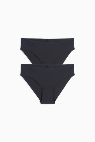 Damen - Multipack 2er - Invisible Slip - schwarz