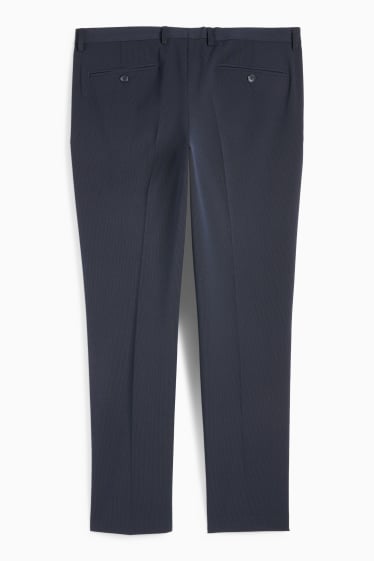 Bărbați - Pantaloni de costum - body fit - Flex - LYCRA® - albastru închis