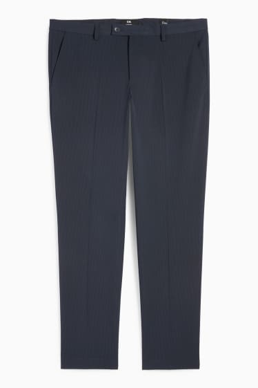 Bărbați - Pantaloni de costum - body fit - Flex - LYCRA® - albastru închis