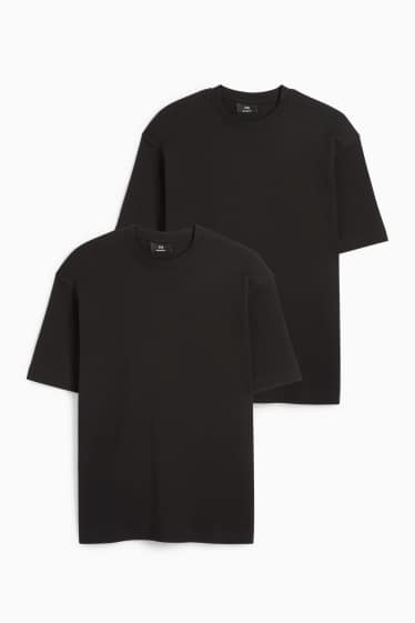 Bărbați - Multipack 2 buc. - tricou - relaxed fit - negru