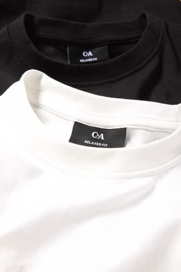 Bărbați - Multipack 2 buc. - tricou - relaxed fit - negru / alb