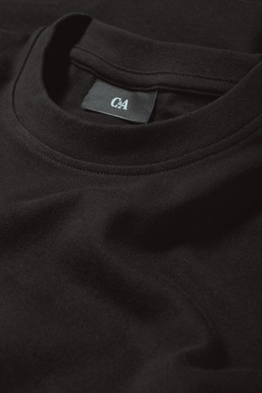 Bărbați - Tricou - relaxed fit - negru
