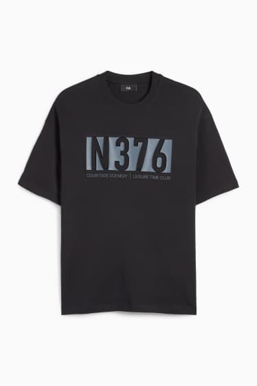 Bărbați - Tricou - relaxed fit - negru