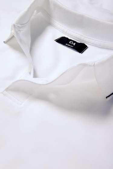 Men - Polo shirt - slim fit - white