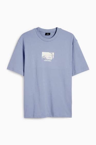 Bărbați - Tricou - relaxed fit - albastru