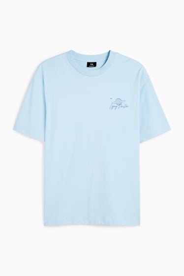 Bărbați - Tricou - relaxed fit - albastru deschis