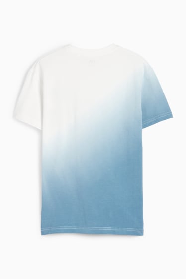 Copii - Băieți - Schelet - tricou cu mânecă scurtă - cu model - albastru deschis