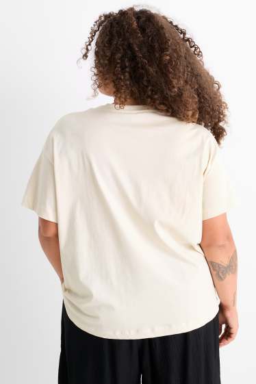 Femei - Tricou - regular fit - bej deschis