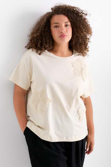 Femei - Tricou - regular fit - bej deschis