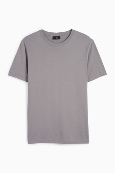 Pánské - Tričko - regular fit - šedá