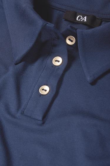 Femei - Tricou polo  - albastru închis