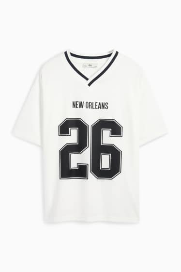 Copii - Fete - New Orleans - tricou cu mânecă scurtă - alb