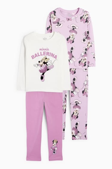 Copii - Fete - Multipack 2 buc. - Minnie Mouse - pijama - 4 piese - violet