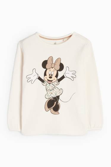 Bebeluși - fete - Minnie Mouse - compleu bebeluși - 2 piese - structurat - bej deschis