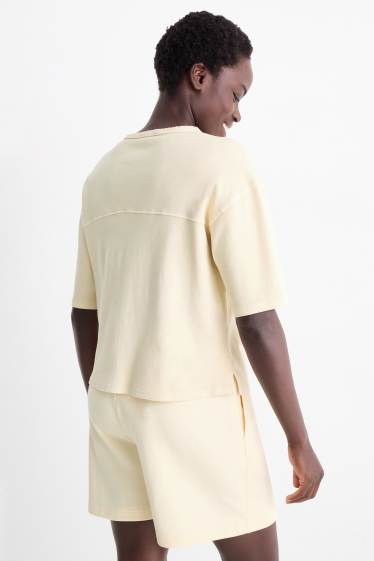 Femei - Tricou - relaxed fit - bej deschis
