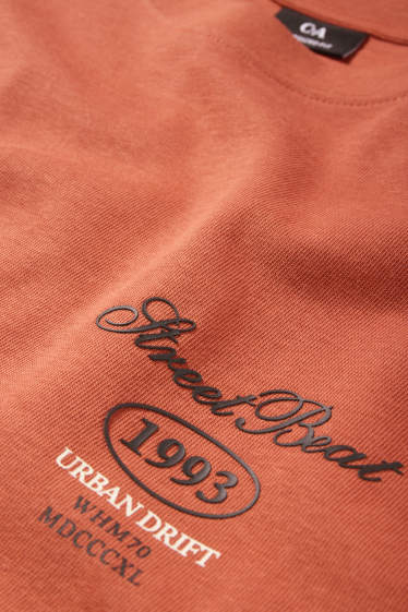 Bărbați - Tricou - supradimensionat - teracotă