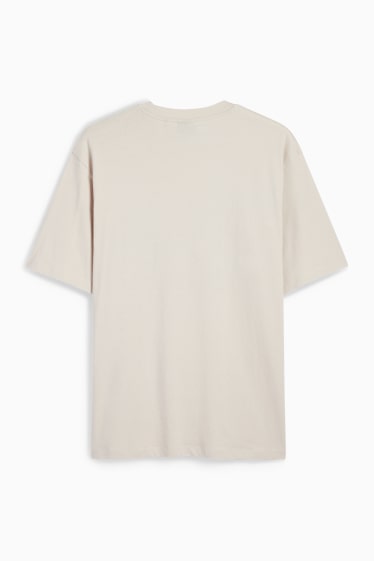 Bărbați - Tricou - relaxed fit - bej deschis