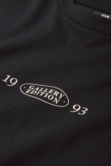 Bărbați - Tricou - relaxed fit - negru